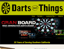 Tablet Screenshot of dartsandthings.com